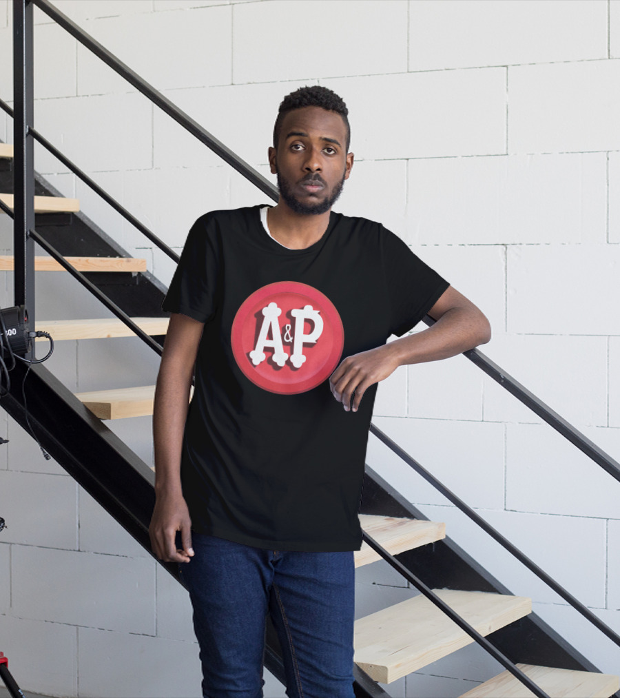 A&P Grocery Stores Retro Red Circle Emblem T-Shirt