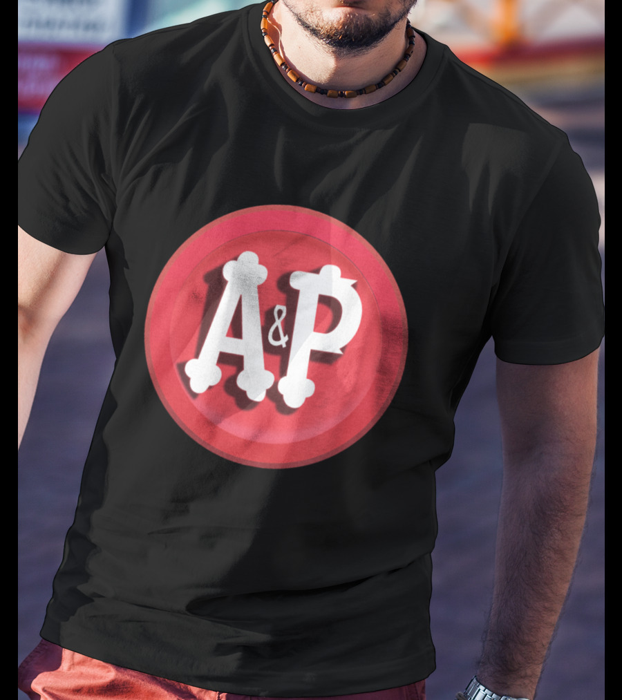 A&P Grocery Stores Retro Red Circle Emblem T-Shirt