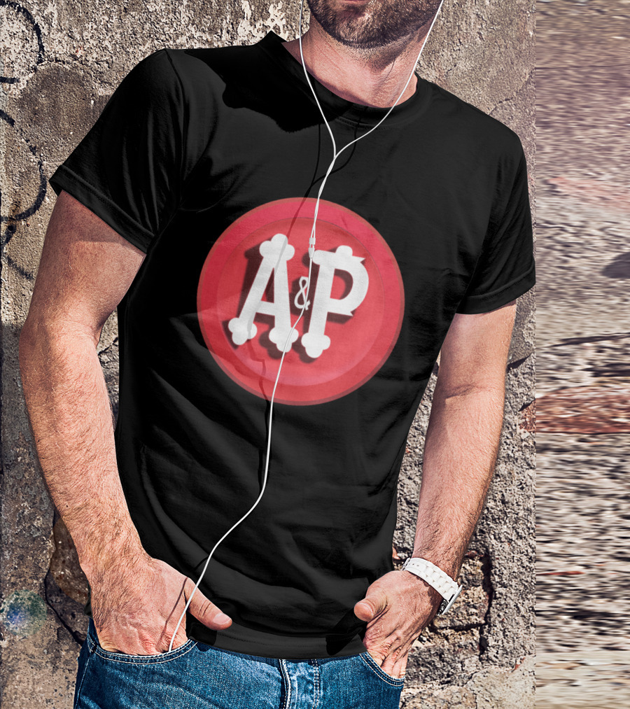 A&P Grocery Stores Retro Red Circle Emblem T-Shirt