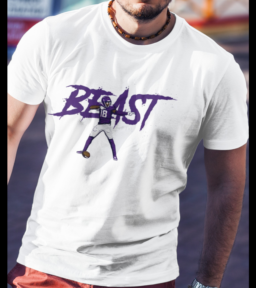 Justin Jefferson Beast NFLPA 18 T-Shirt