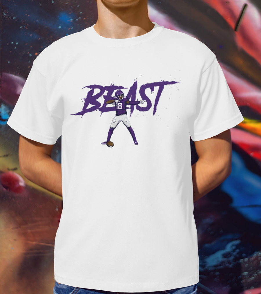 Justin Jefferson Beast NFLPA 18 T-Shirt
