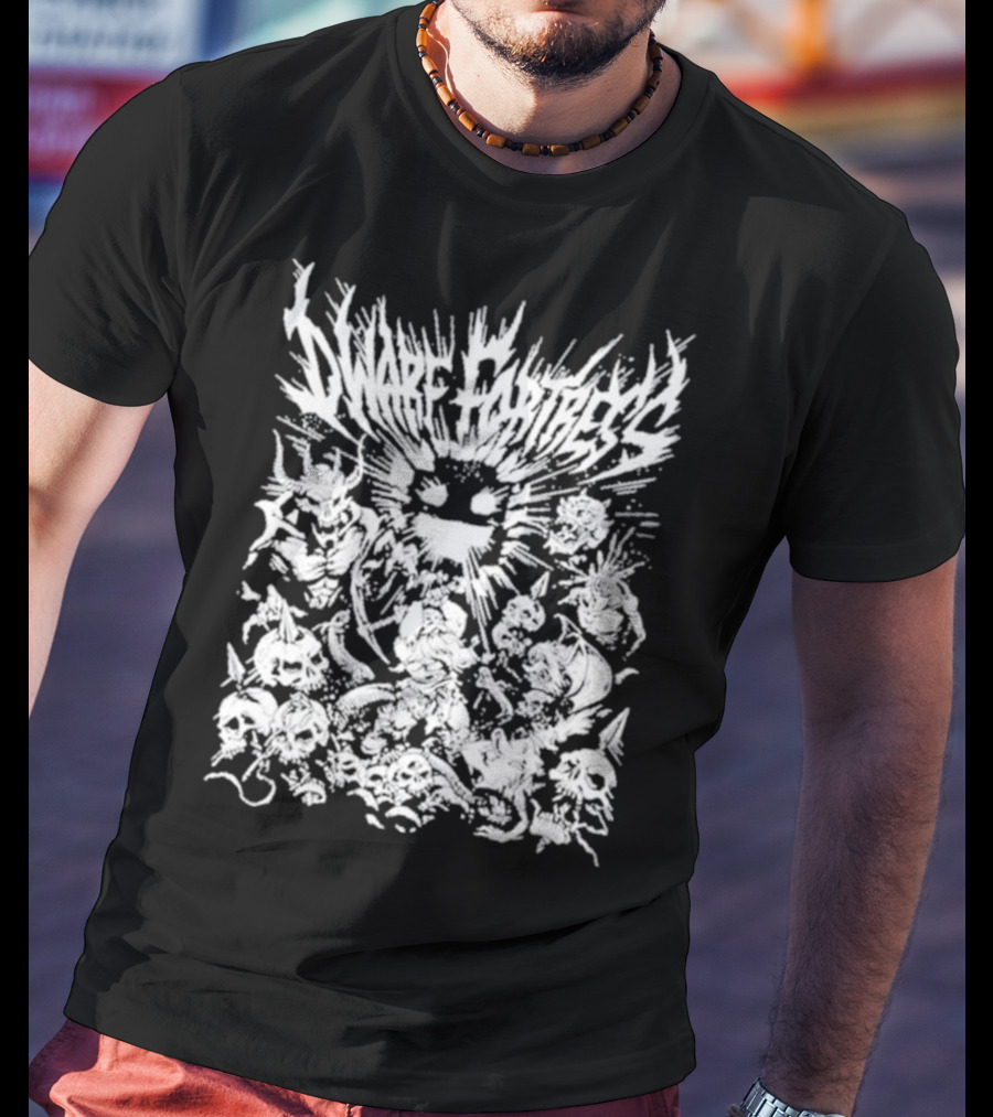 Dwarf Fortress Metal Skulls And Creatures T-Shirt