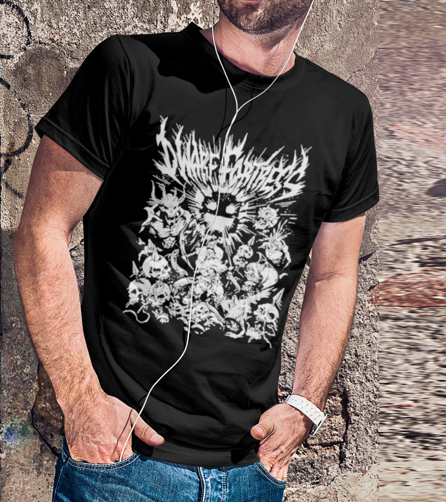 Dwarf Fortress Metal Skulls And Creatures T-Shirt