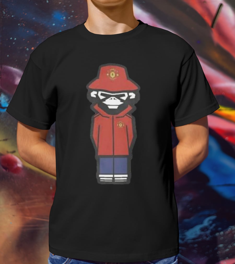 Monkey Wembley Burnage Red Jacket Soccer T-Shirt