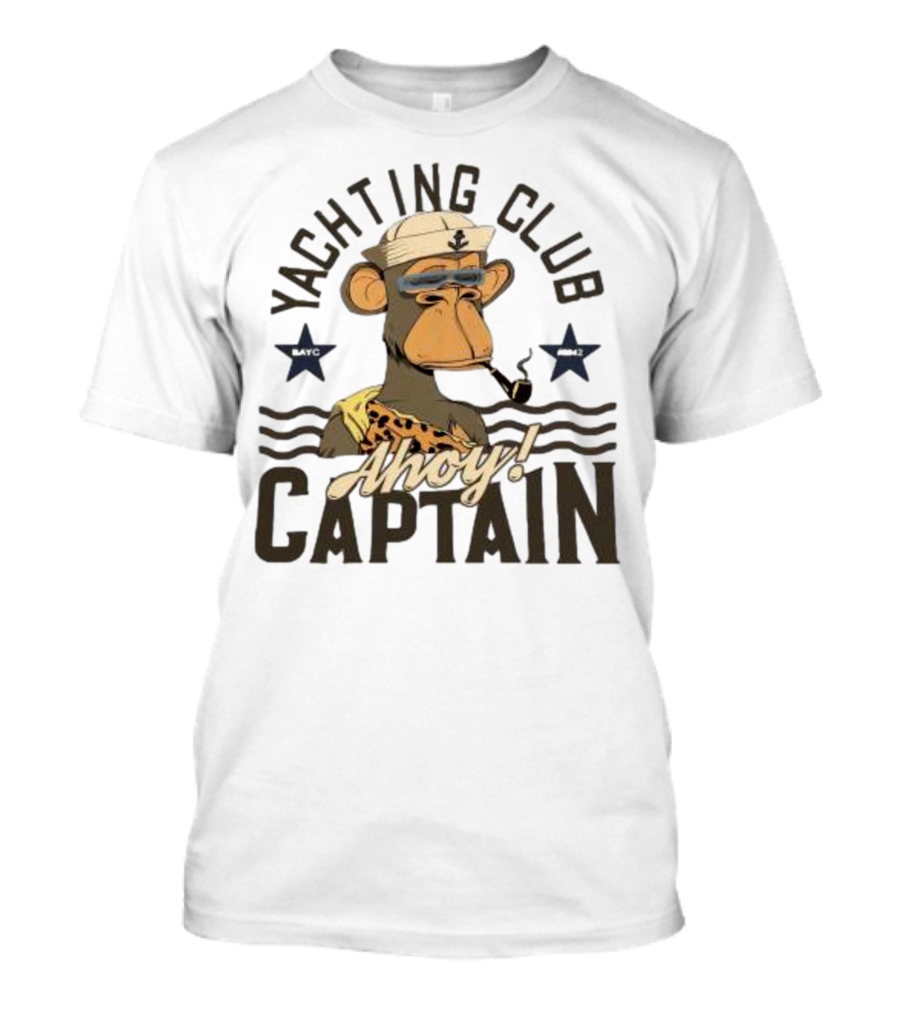 Yachting Club Ahoy Captain Monkey Moteefe T-Shirt