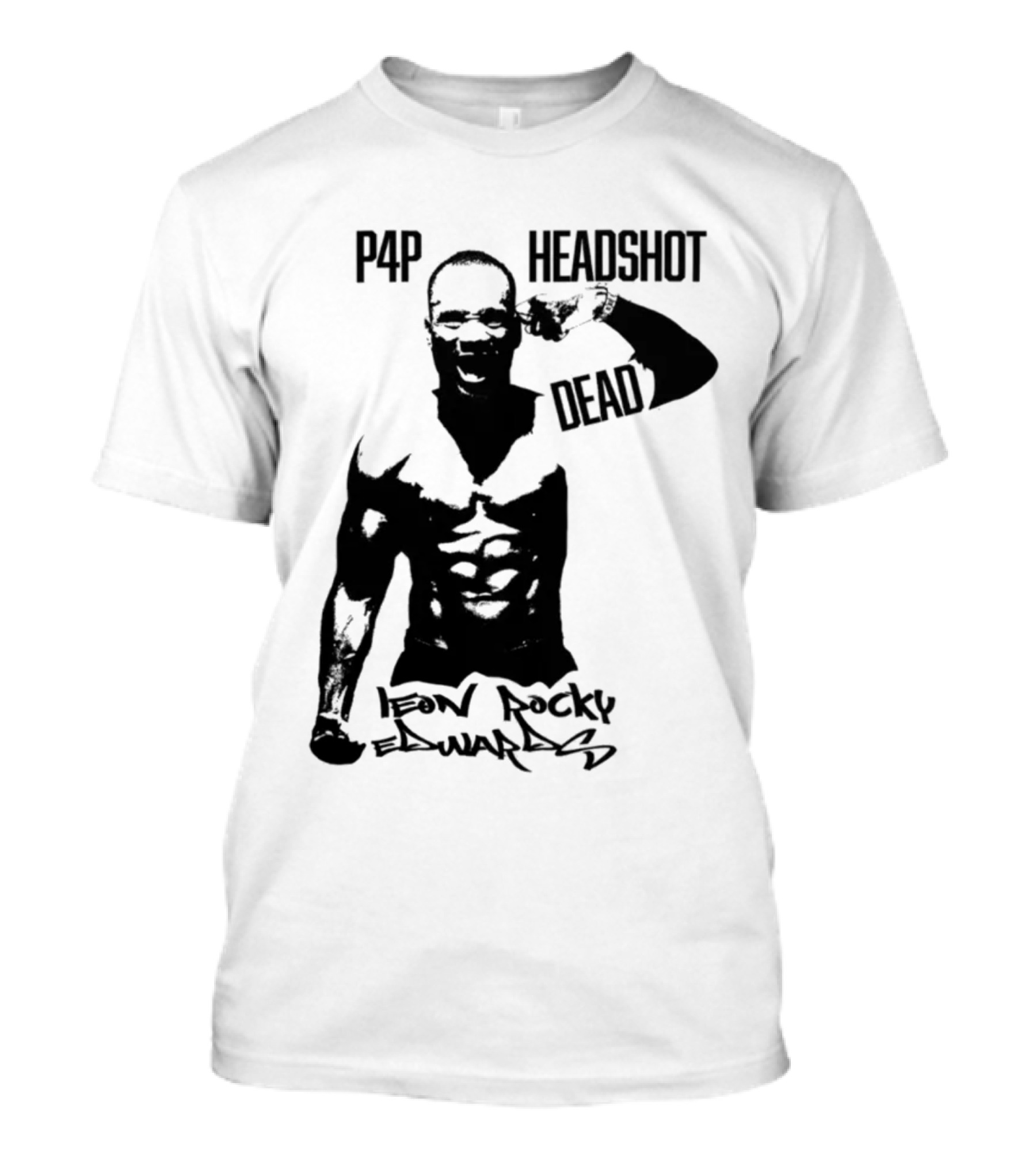 Leon Rocky Edwards P4p Headshot Dead Premium Heavyweight T-Shirt