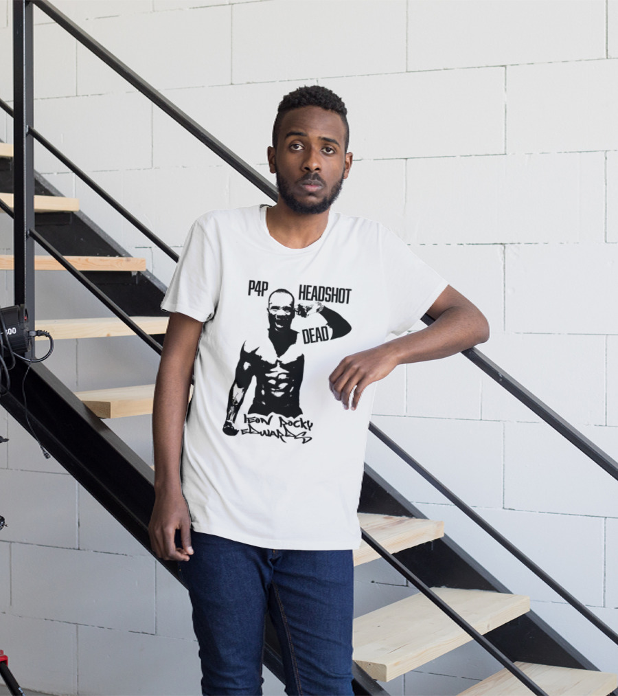 Leon Rocky Edwards P4p Headshot Dead Premium Heavyweight T-Shirt