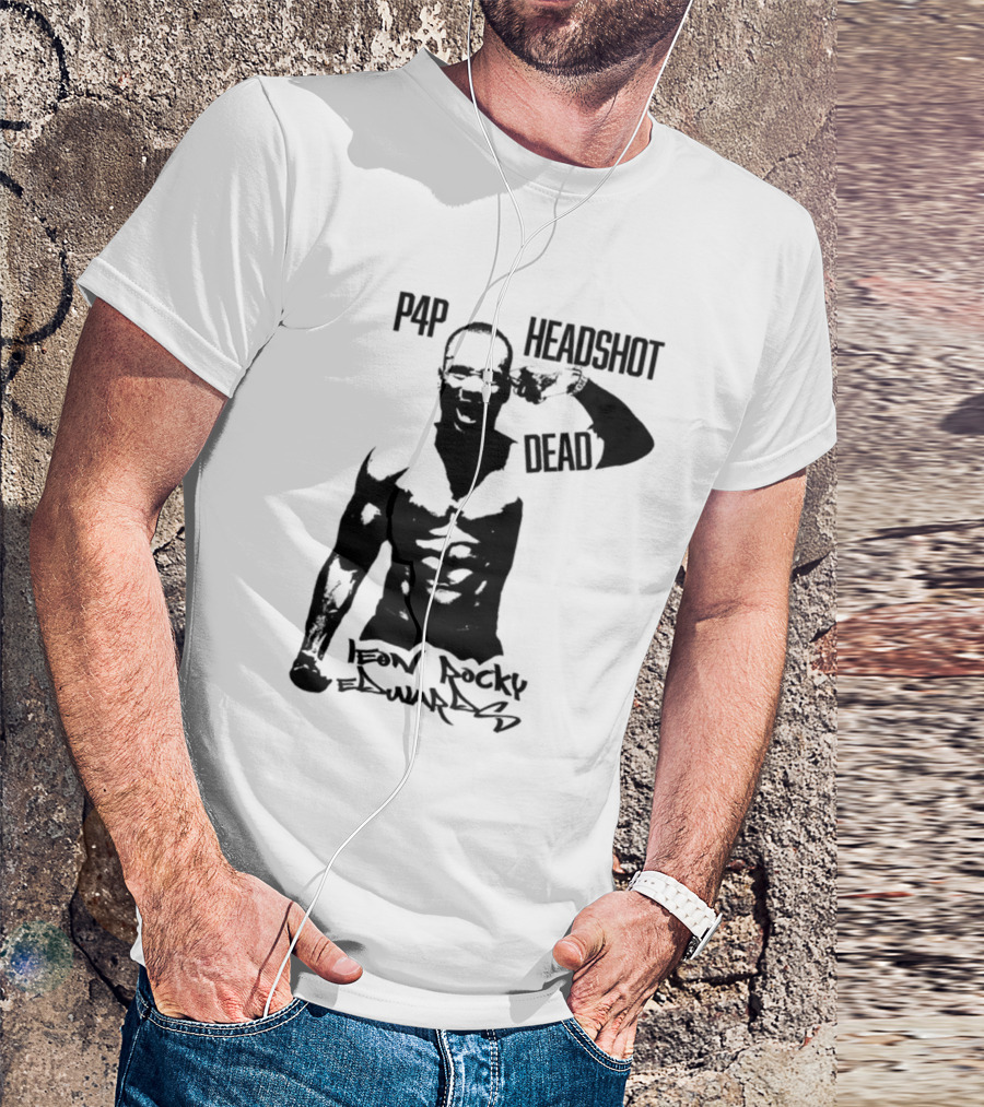 Leon Rocky Edwards P4p Headshot Dead Premium Heavyweight T-Shirt