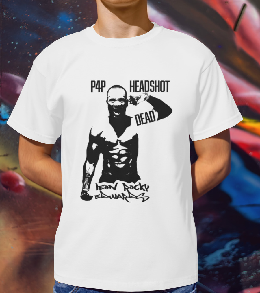 Leon Rocky Edwards P4p Headshot Dead Premium Heavyweight T-Shirt