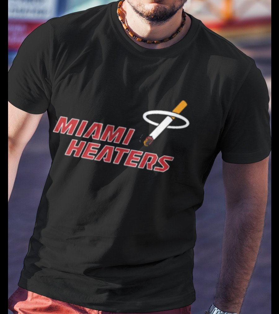 Miami Heaters Smoking Basketball T-Shirt