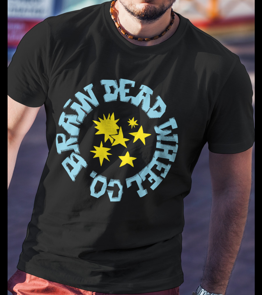 Brain Dead Wheel Co Bold Stars T-Shirt