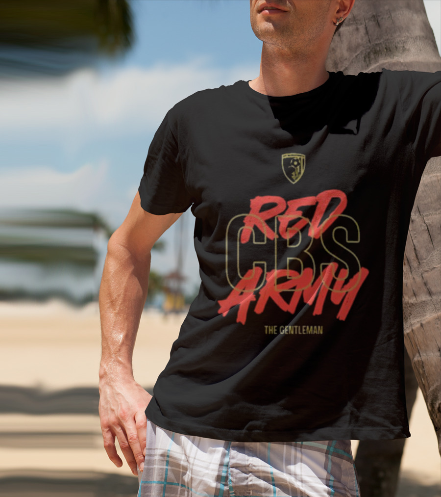 Red CBS Army The Gentleman T-Shirt