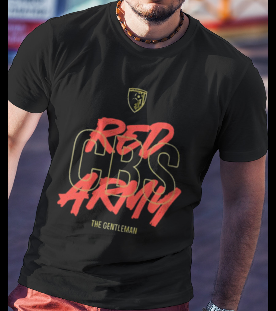 Red CBS Army The Gentleman T-Shirt
