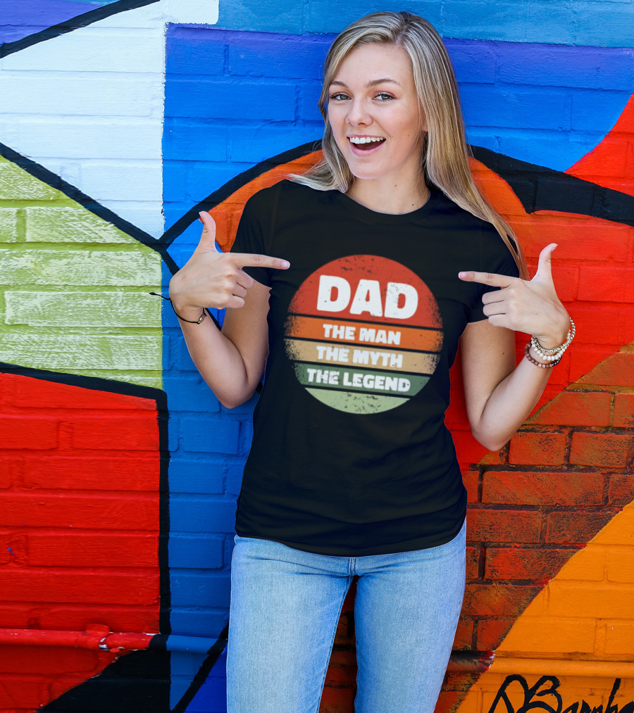 Dad The Man The Myth The Legend Vintage Father's Day T-Shirt