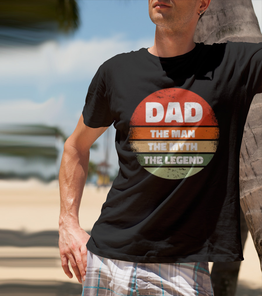 Dad The Man The Myth The Legend Vintage Father's Day T-Shirt