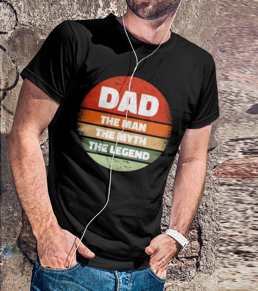 Dad The Man The Myth The Legend Vintage Father's Day T-Shirt