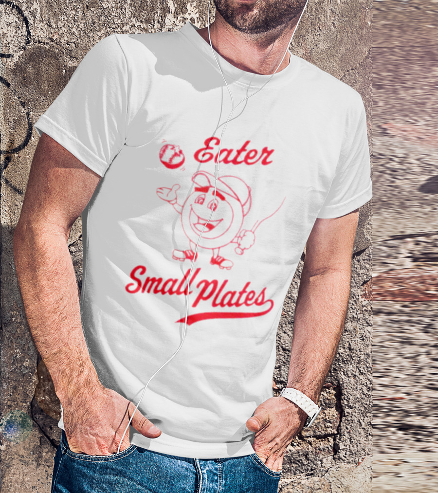 Eater Small Plates Baseball Character T-Shirt