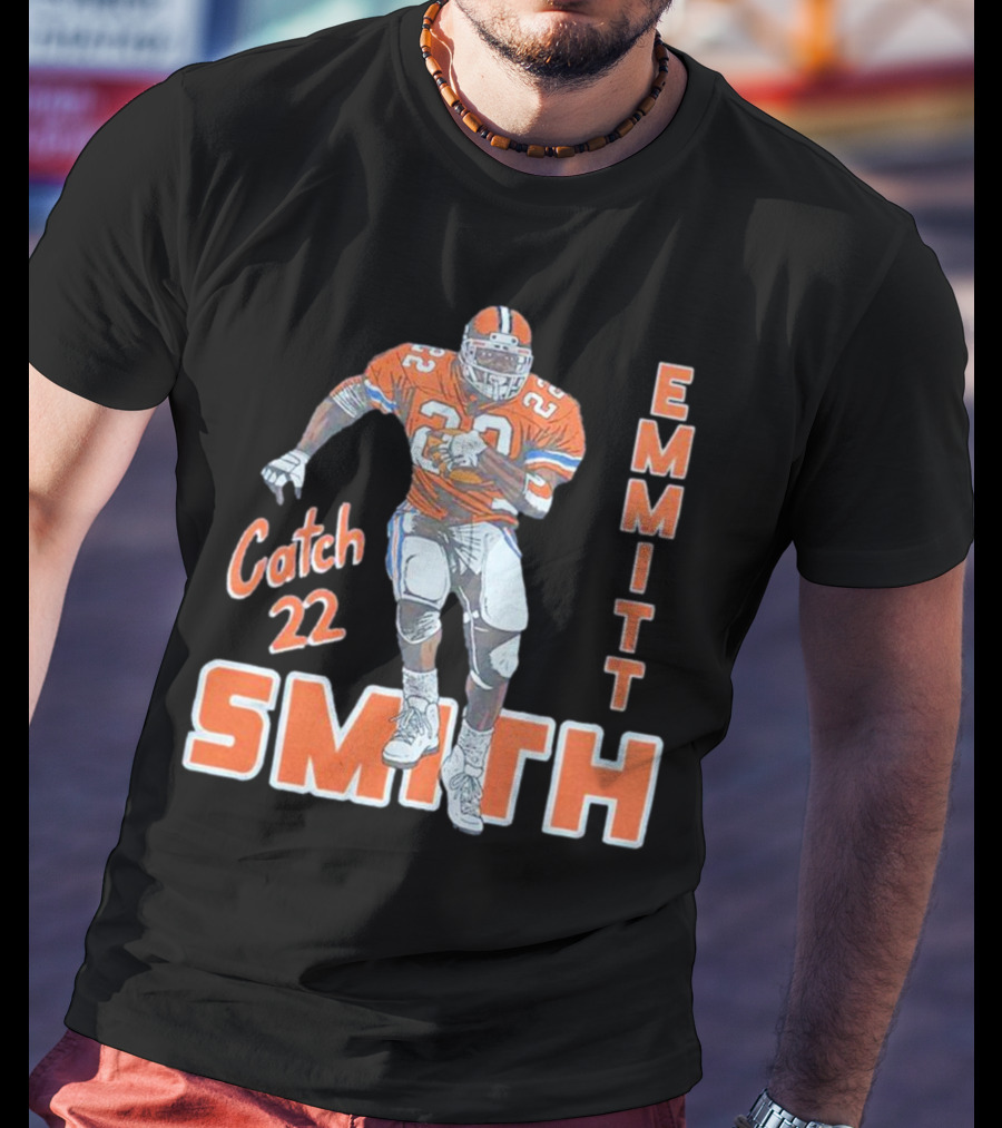 Emmitt Smith Catch 22 Football T-Shirt