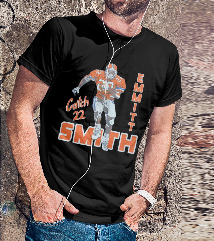 Emmitt Smith Catch 22 Football T-Shirt