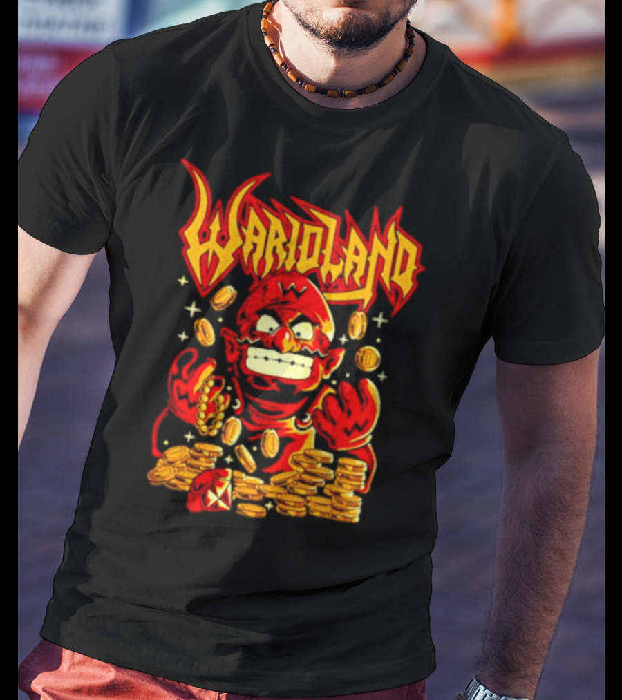 Warioland Coins Character Gaming T-Shirt