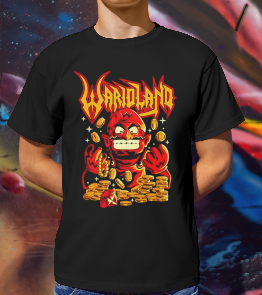 Warioland Coins Character Gaming T-Shirt