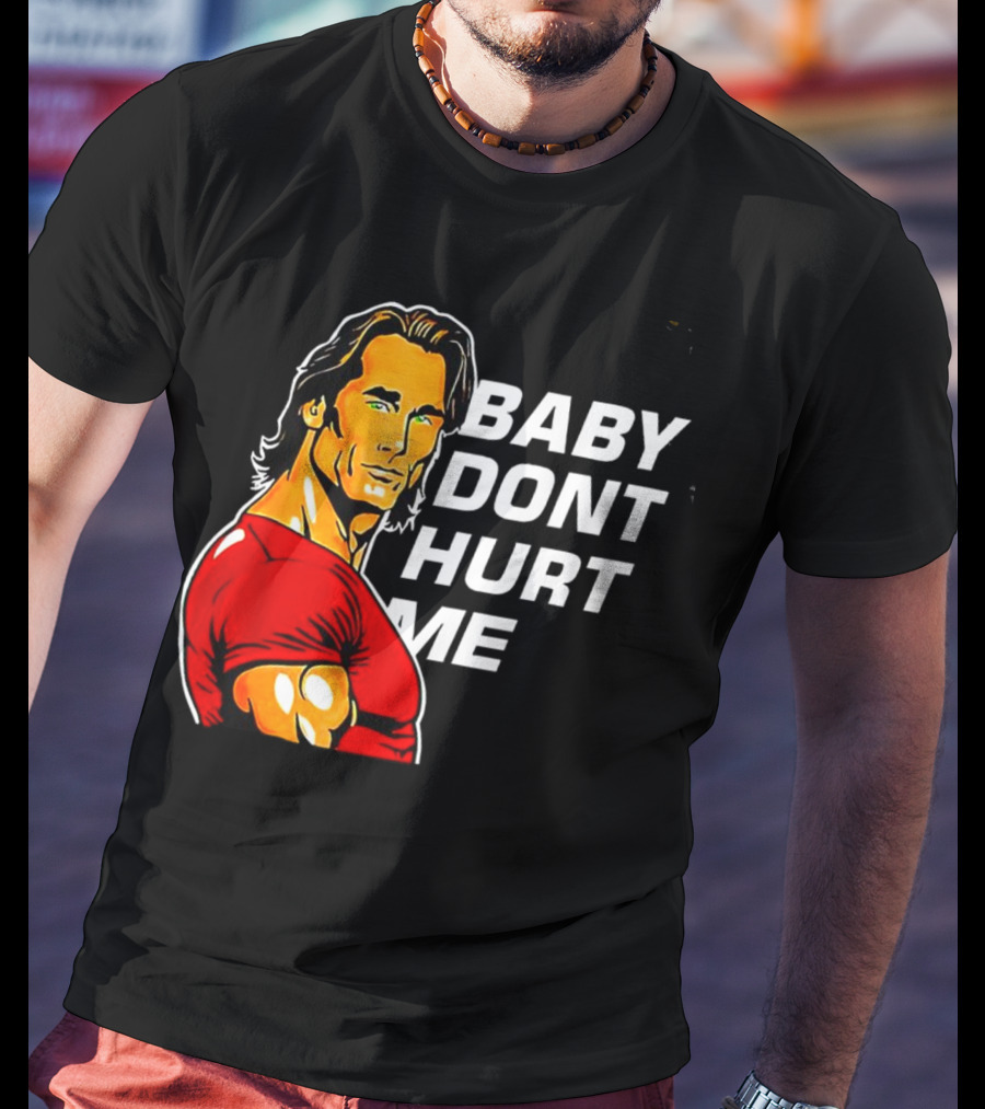 Mike O Hearn Baby Don't Hurt Me Cartoon Red Shirt Comic T-Shirt