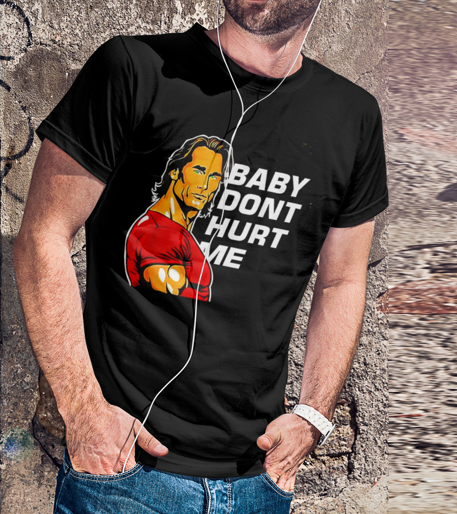 Mike O Hearn Baby Don't Hurt Me Cartoon Red Shirt Comic T-Shirt