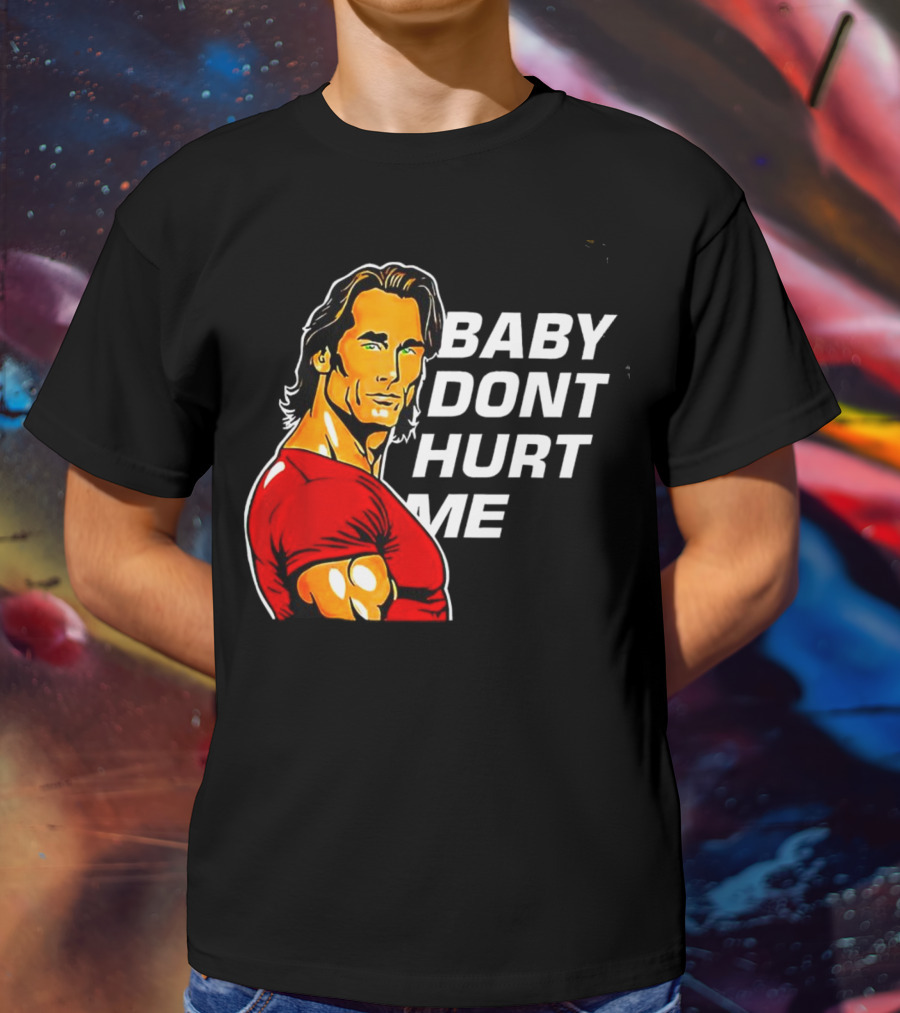 Mike O Hearn Baby Don't Hurt Me Cartoon Red Shirt Comic T-Shirt