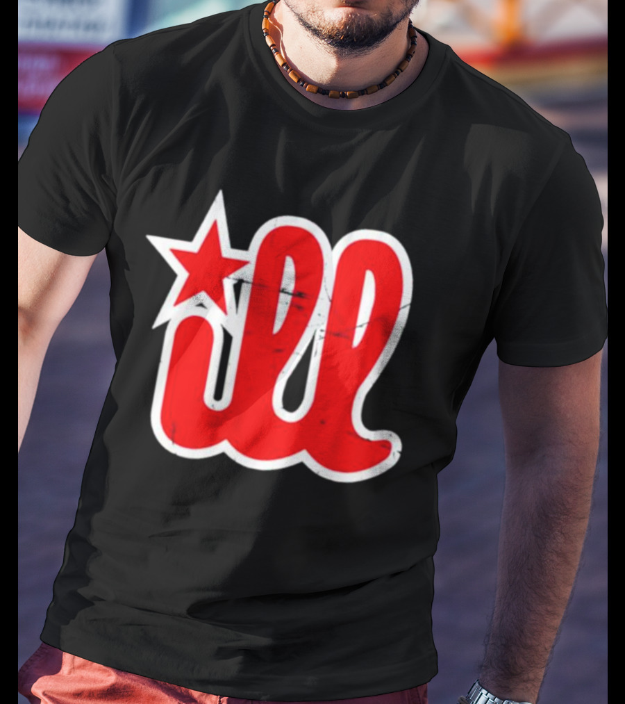 Philadelphia Baseball Star ILL Text T-Shirt