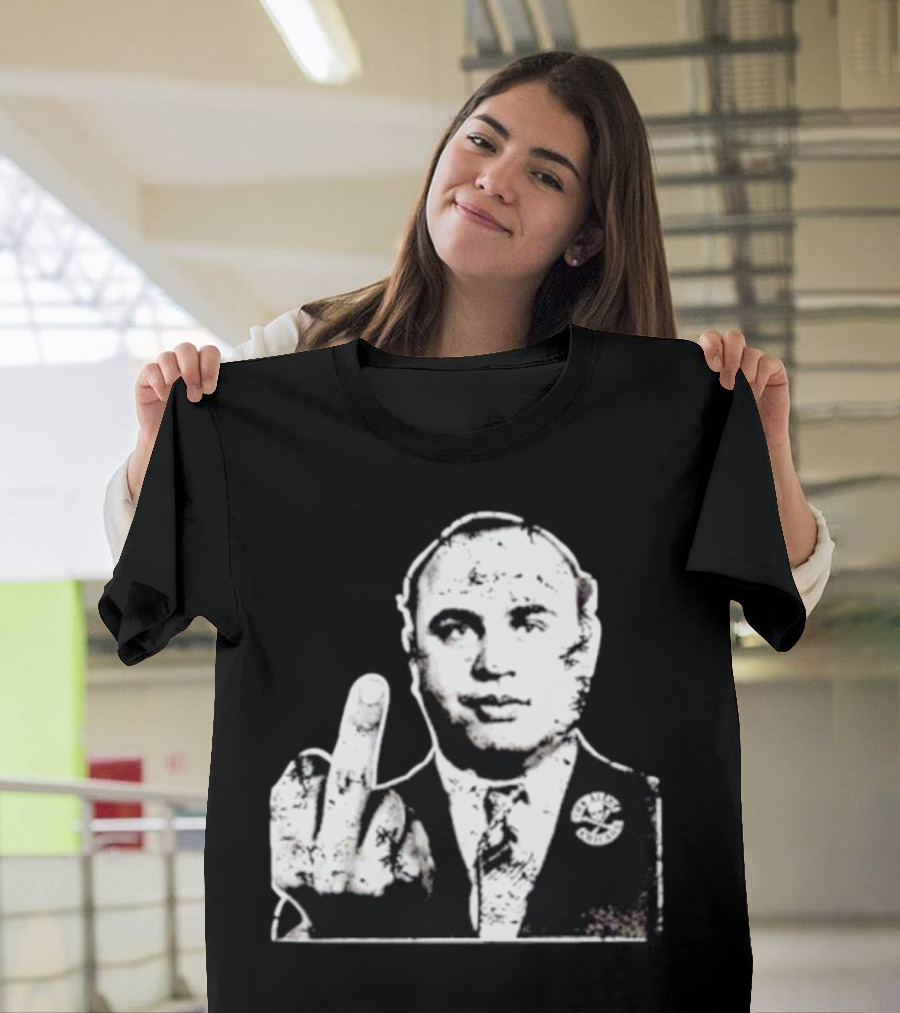 Al Capone Middle Finger Chicago Gangster The Alley T-Shirt