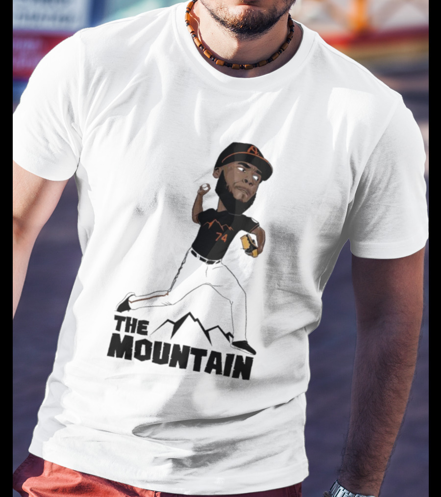 The Mountain Félix Bautista 74 Baltimore Orioles T-Shirt