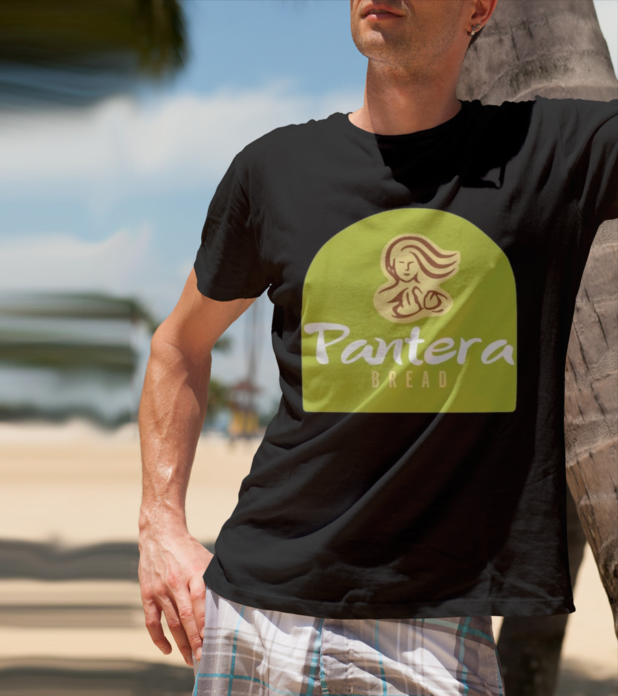 Pantera Bread Parody Logo Icon Green Background T-Shirt