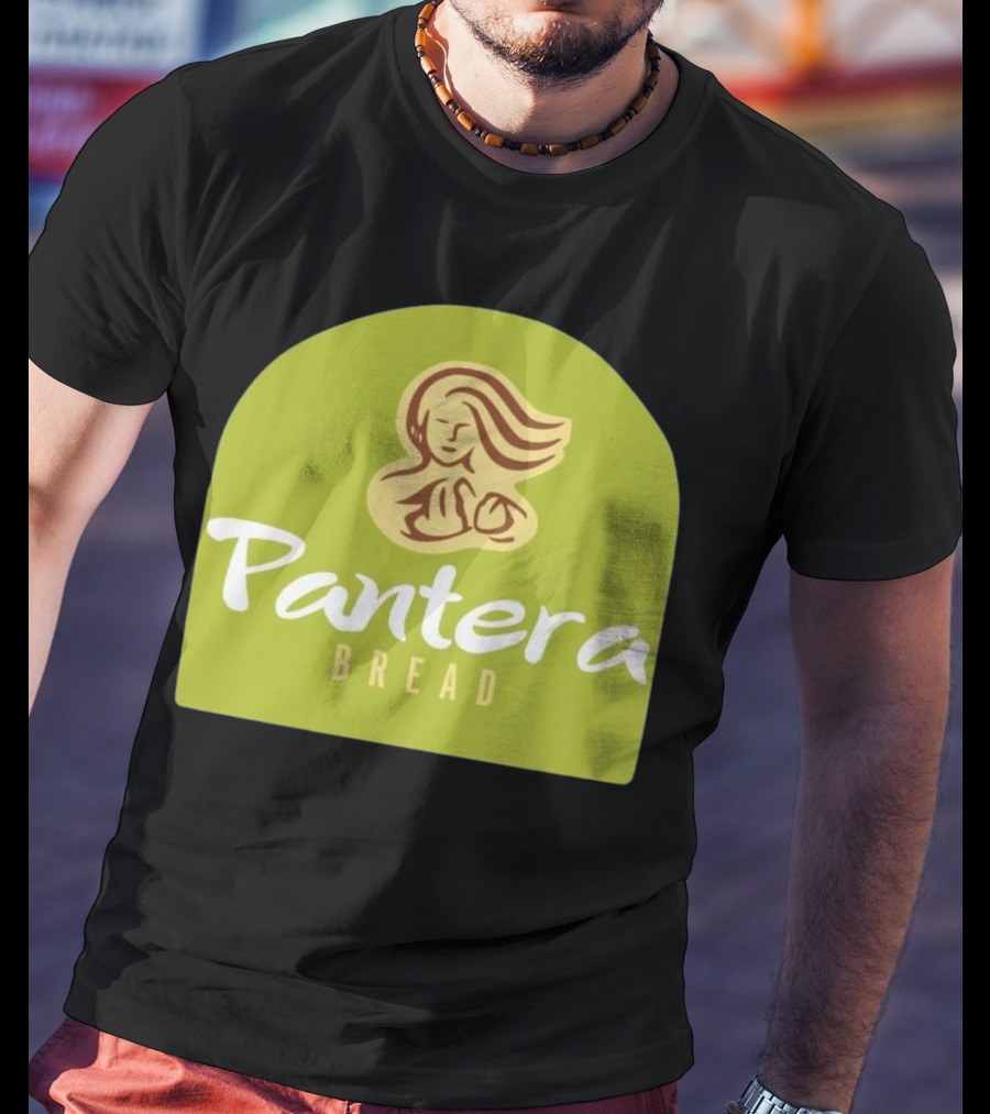 Pantera Bread Parody Logo Icon Green Background T-Shirt