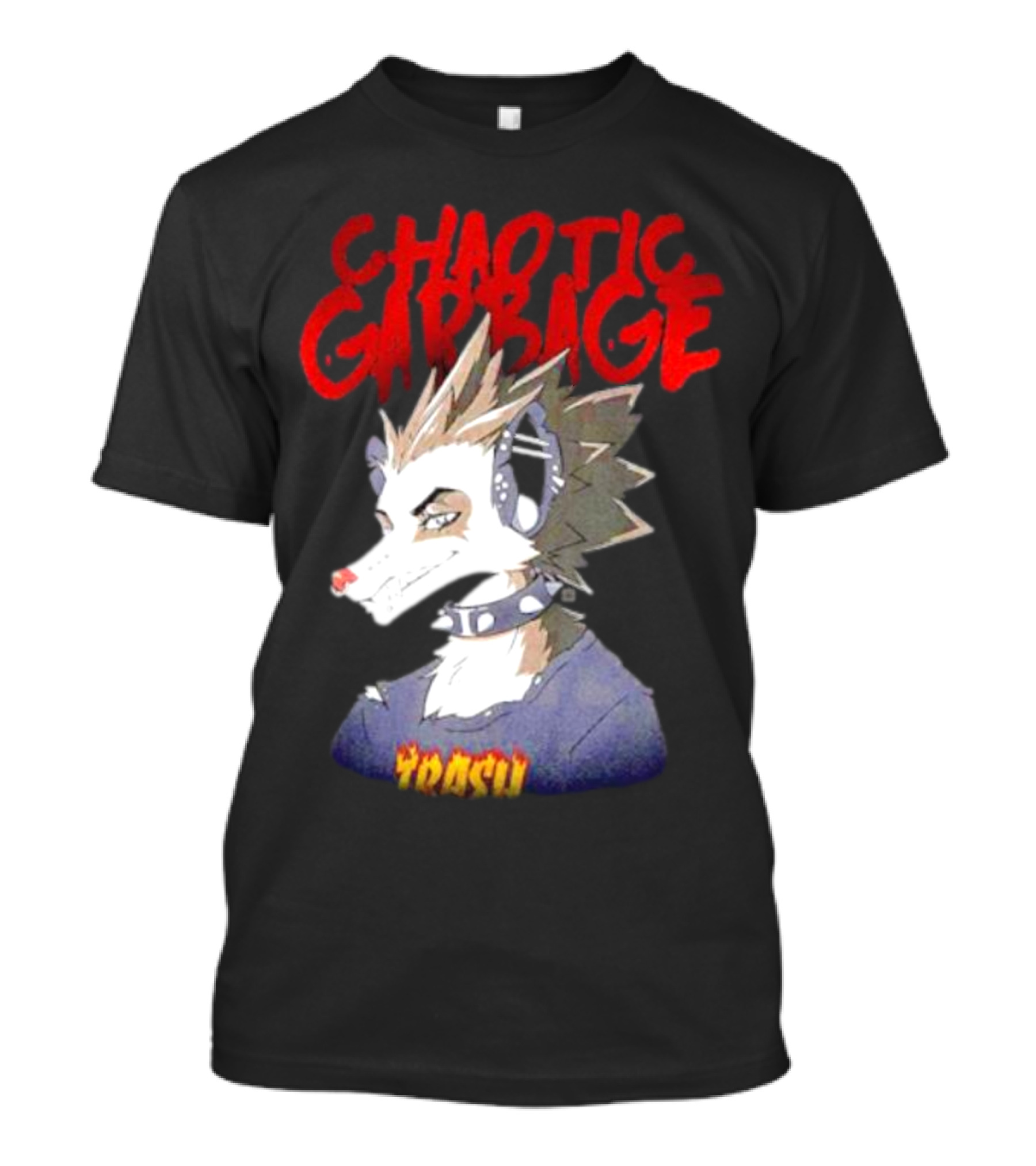 Chaotic Garbage Trash Punk Possum T-Shirt