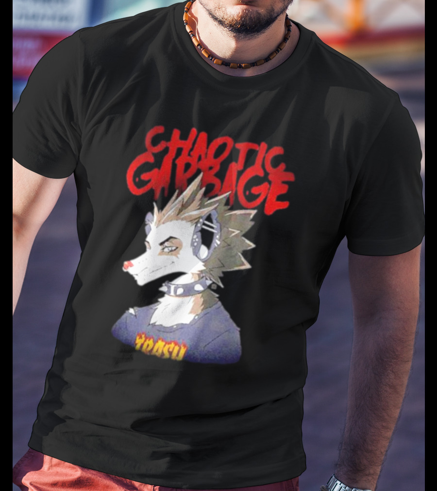 Chaotic Garbage Trash Punk Possum T-Shirt