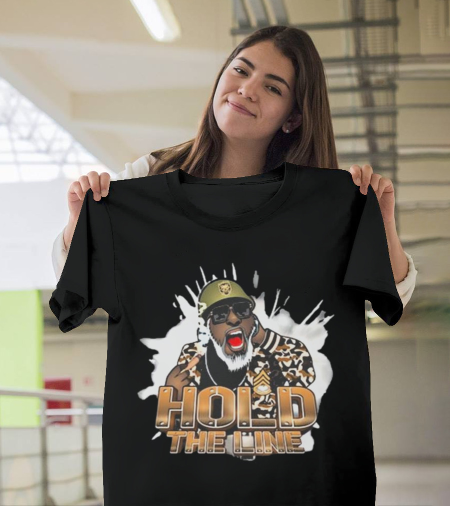 King David Hold The Line Camo Jacket And Sunglasses T-Shirt