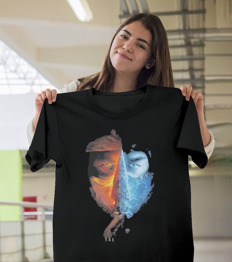 Mortal Kombat Scorpion Sub-Zero TAL Split Face T-Shirt