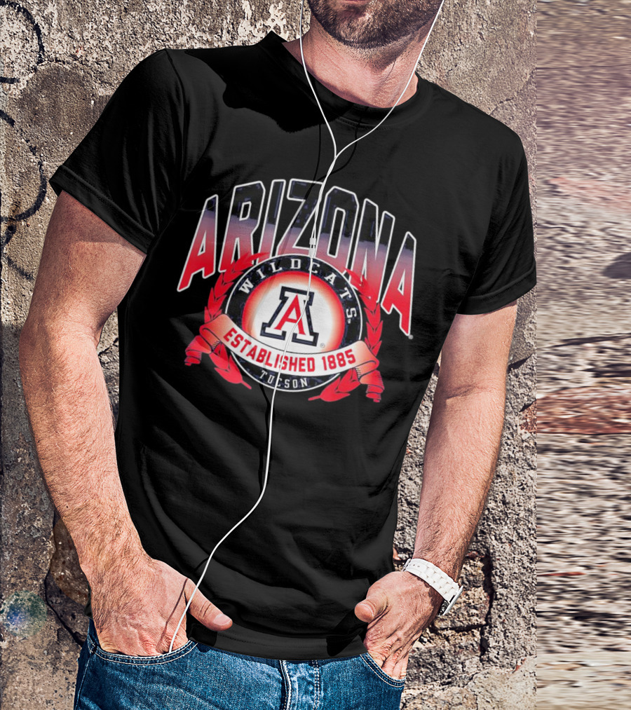 Arizona Wildcats Tucson A Logo Established 1885 T-Shirt
