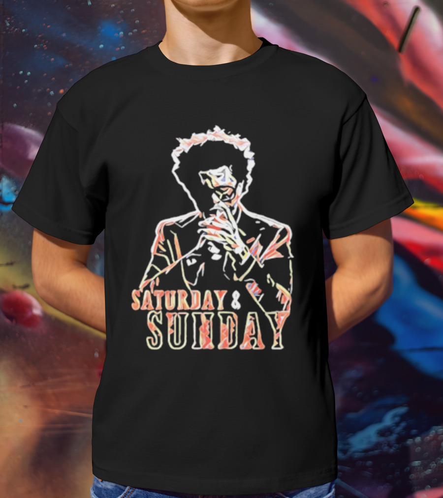 Saturday And Sunday Abstract T-Shirt