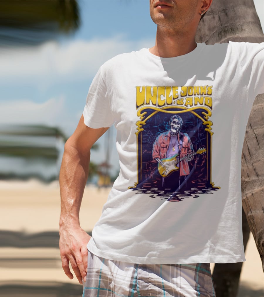 Uncle John's Band Skeleton Guitarist Psychedelic T-Shirt
