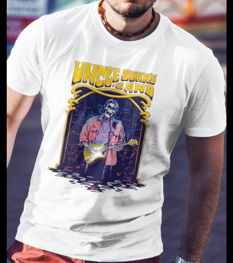 Uncle John's Band Skeleton Guitarist Psychedelic T-Shirt
