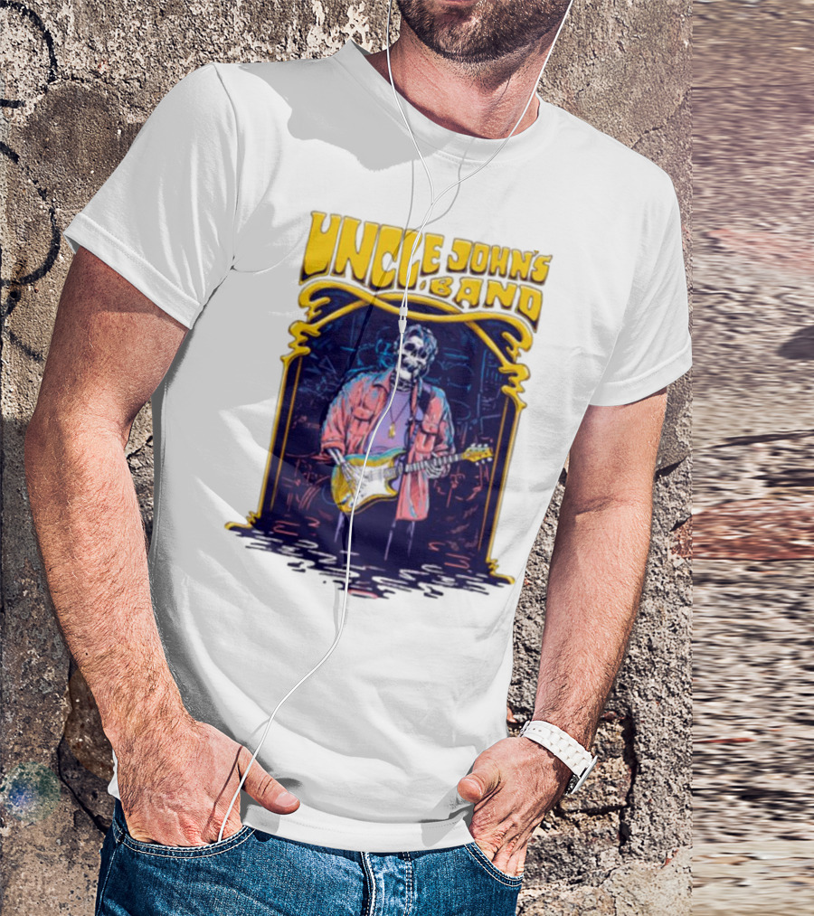 Uncle John's Band Skeleton Guitarist Psychedelic T-Shirt