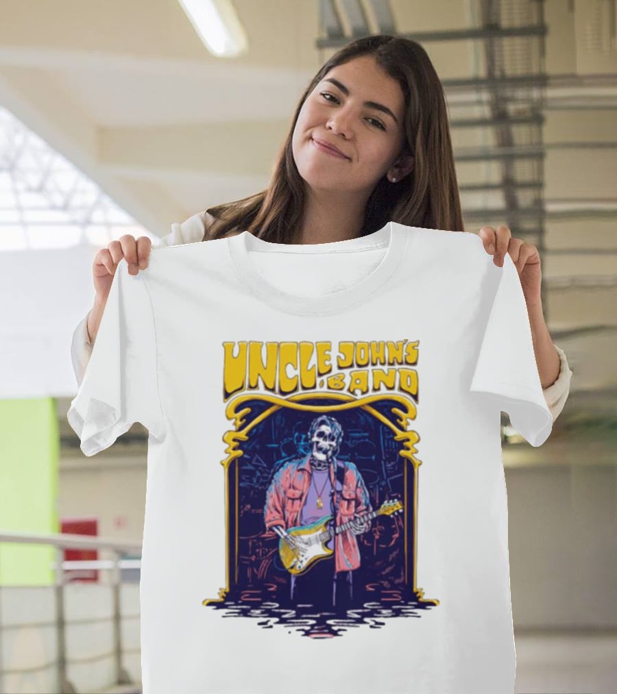 Uncle John's Band Skeleton Guitarist Psychedelic T-Shirt