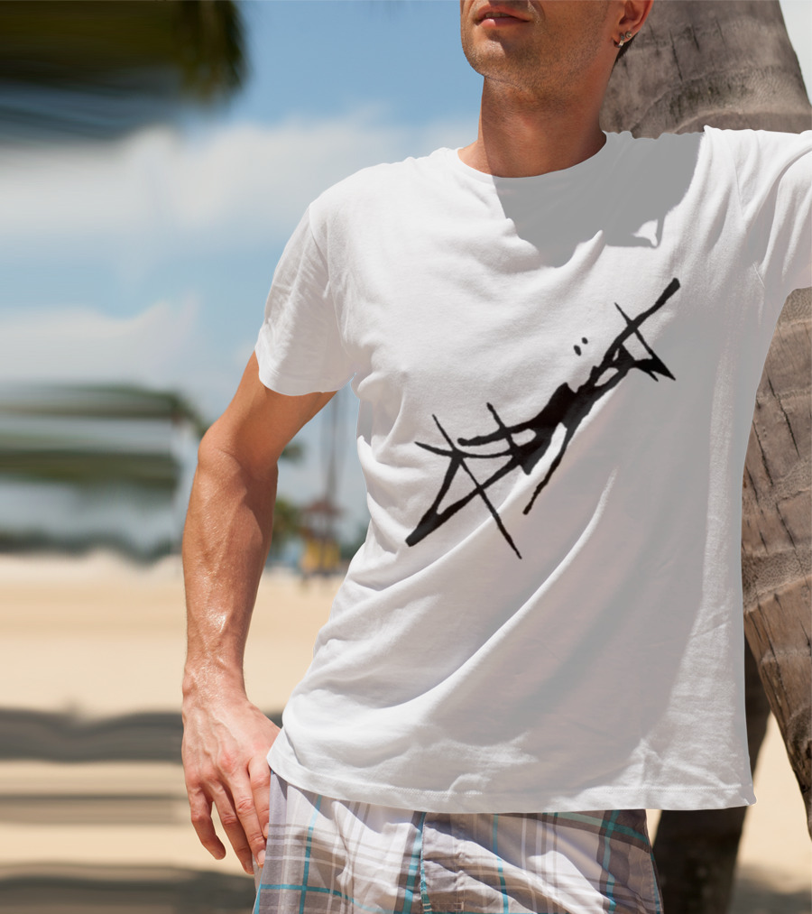 Absent Store Absent Logo Abstract Black Scribble T-Shirt