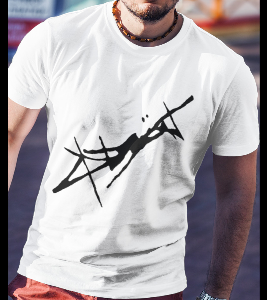 Absent Store Absent Logo Abstract Black Scribble T-Shirt