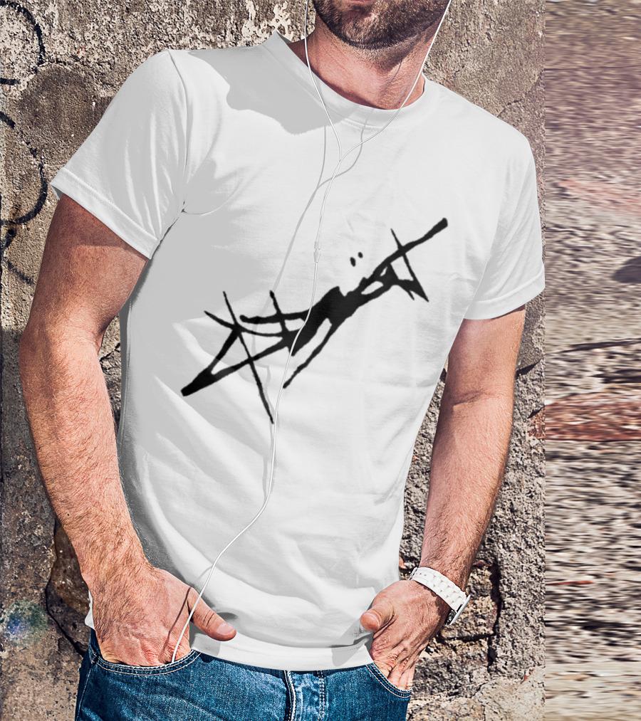 Absent Store Absent Logo Abstract Black Scribble T-Shirt