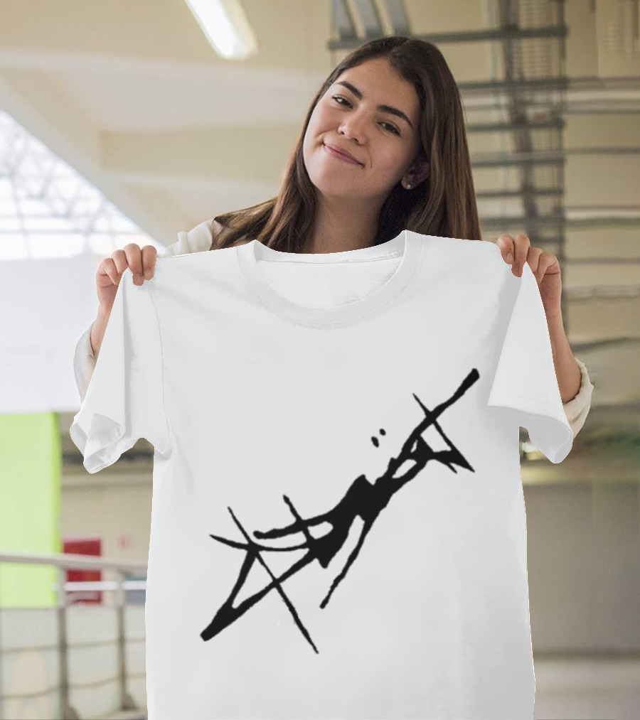 Absent Store Absent Logo Abstract Black Scribble T-Shirt
