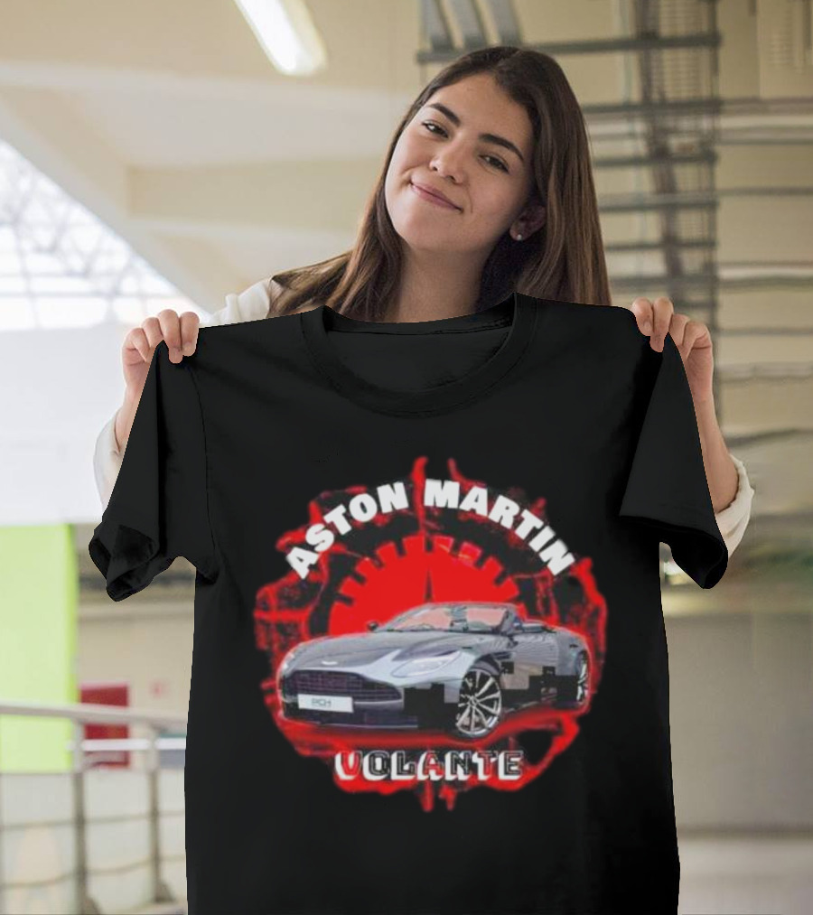 Aston Martin Volante Car Red Speedometer T-Shirt
