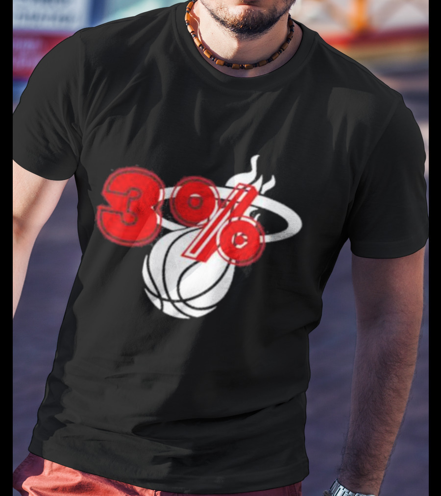Brendan Tobin 3% Miami Heat Basketball T-Shirt
