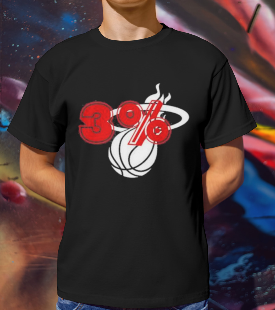 Brendan Tobin 3% Miami Heat Basketball T-Shirt